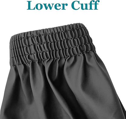 Yzurbu Arm Sleeves Covers, PU Oversleeves Protector for Arm with Elastic Cuffs, Waterproof, Oilproof, Acid Resistant