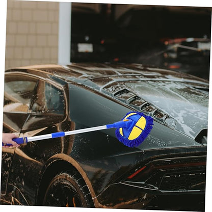 Extendable Car Wash Mop Chenille Cleaning Tool for Cars Trucks and Suvs Design for Easy Storage and Use for Interior and Exterior Detailing