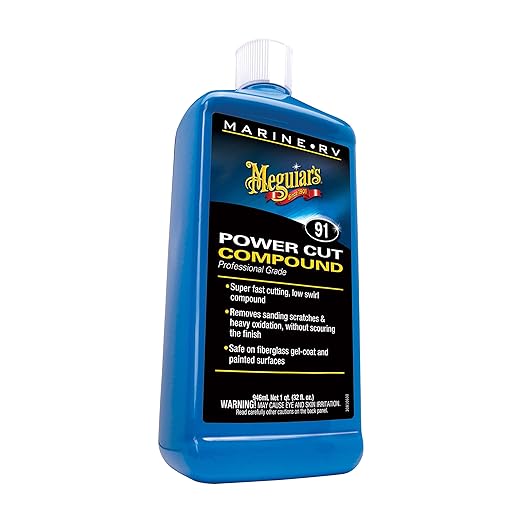 Meguiar's M9132 Marine/RV Power Cut Compound - 32 Oz Bottle (Packaging May Vary)