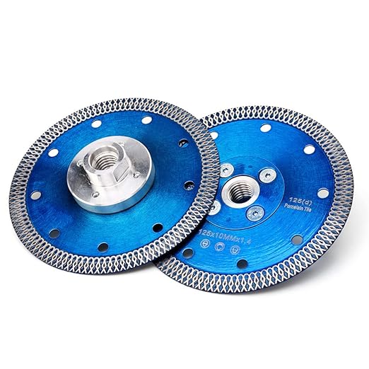 ZERICHIVE 5" Super Thin Diamond Tile Blade with Flange for Cutting Porcelain Tile Stone