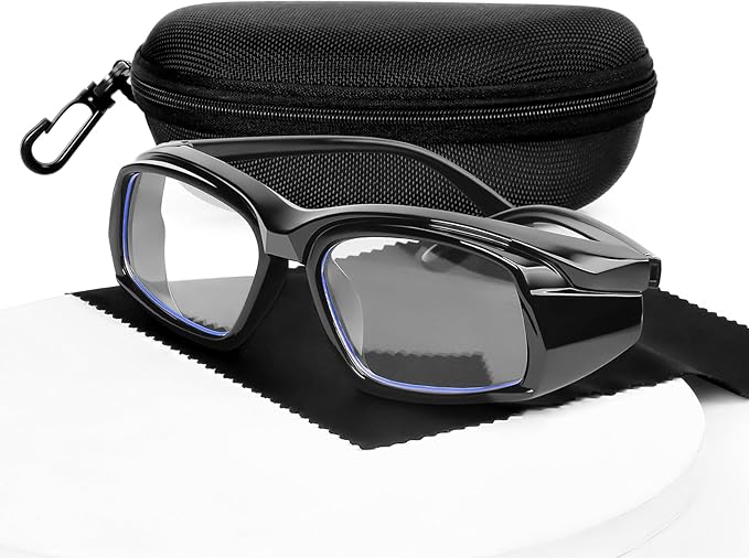 MORK&SUKY Safety Glasses for Men&Women, Anti-Fog Protective Eyewear with Side Shields for Woodworking, Lab Work,Construction.