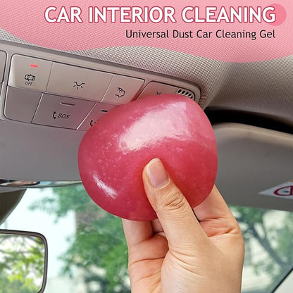 TeSabMi Car Cleaning Gel Car Cleaning Putty Car Putty Car Interior Cleaner Car Slime Car Detailing Kit Car Accessories Valentines Day Gifts for Him Her Men Women Stocking Stuffers Pink