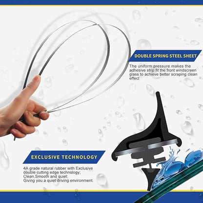 3 wipers Replacement for 2014 2015 2016 2017 2018 Subaru Forester 2015-2018 2019 Subaru Outback Legacy Windshield Wiper Blades Original Equipment Replacement - 26"+17"+14" (Set of 3) U/J HOOK