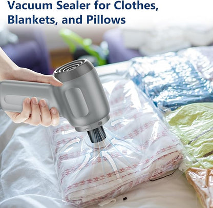 Fanisic Car Vacuum Handheld Vacuum Cleaner/Air Duster, 15000PA Strong Suction with Brushless Motor, Rechargeable Dust Buster/Hand Pump Low Noise for Car Detailing Home Office Cleaning