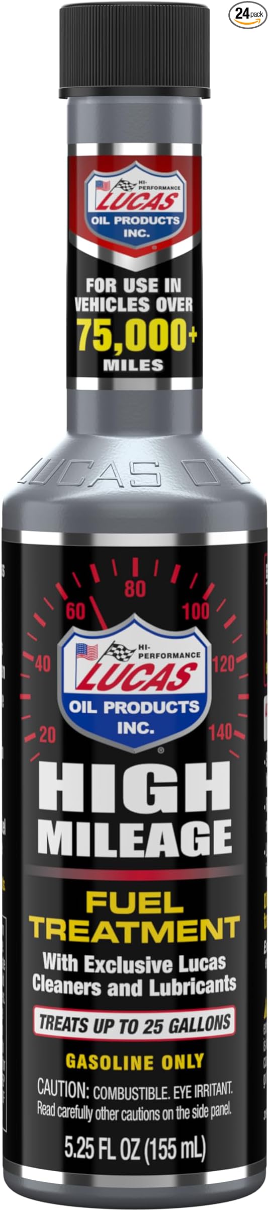 Lucas Oil High Mileage Fuel Treatment, 5.25 oz., 24 Pack