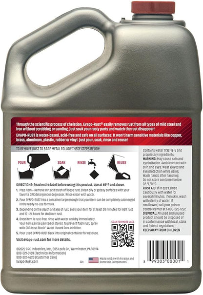 Evapo-Rust ER012 Heavy Duty – 128 oz., Rust Remover for Auto Parts, Hardware, Antiques | Rust Removers and Chemicals