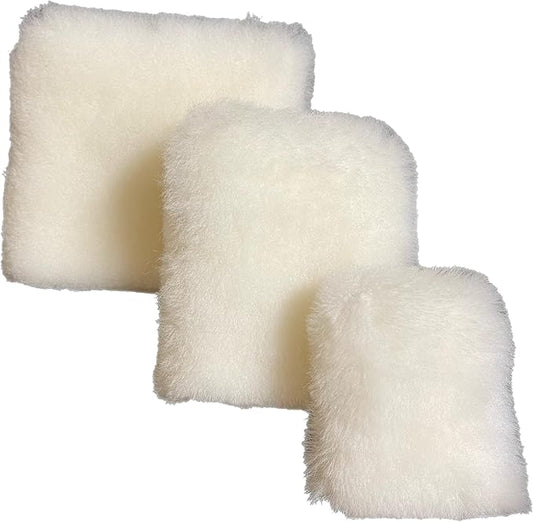 Genuine Lambswool Fingertip Mitt Applciator - Auto Detailing 2", 3" 4" (3, 3")