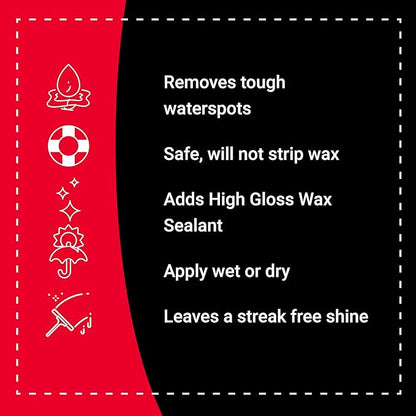 Boat Bling Hot Sauce To Go Kit, Hard Water Spot Remover, 1 Gallon with 3-Foot Sprayer and 3-Pack Microfiber Towels