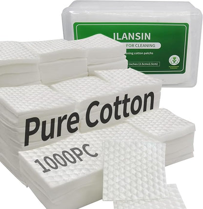 ILANSIN 3000/1500PCS Gun Cleaning Patches+CLP Oil,2"x2" Lint Free Gun Cleaning Cloth,Professional Wipes for Shot Pistol/All Caliber of Firearms.Store in Box Can Store Gun Cleaning Kit,Choose Your Set