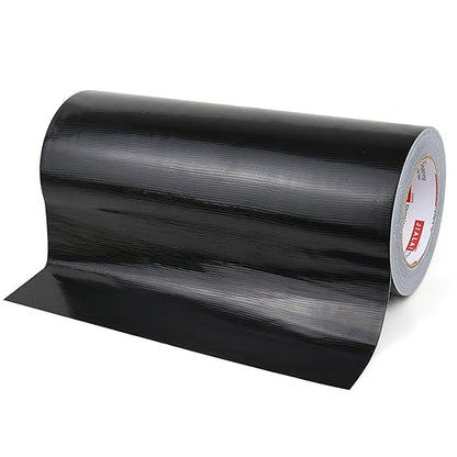 Wide Duct Tape 12 Inch, Industrial Grade 30Yards (90 ft) Wide Tape Duct, 9 Mil Heavy-Duty, Waterproof, Strong, Flexible, No Residue, for Crafts & Home Improvement (Black, 12'' x 90ft)