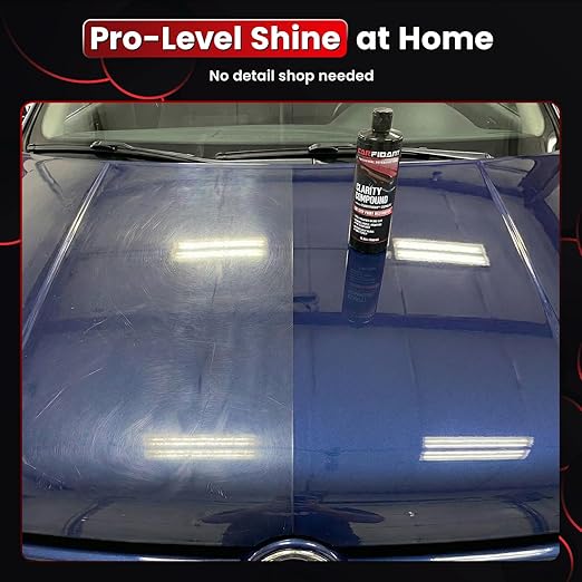 Clarity Compound - Polishing & Cutting Compound for Cars with ClarityFusion Technology - One Step Scratch Remover for Clear Coat & Paint Restoration - Removes Scratches, Swirls & Oxidation - 16 oz