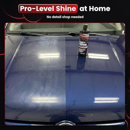 Clarity Compound - Polishing & Cutting Compound for Cars with ClarityFusion Technology - One Step Scratch Remover for Clear Coat & Paint Restoration - Removes Scratches, Swirls & Oxidation - 16 oz