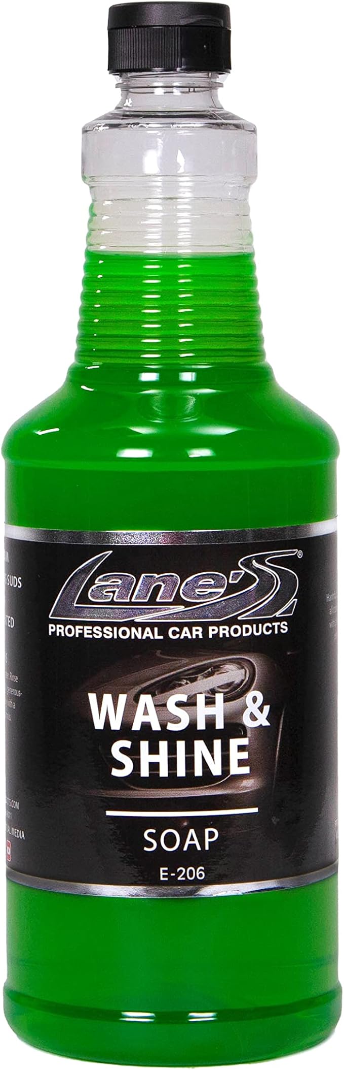 LANE'S Wash & Wax - Best Car Wash Soap, Wax Components Provides Layer of Protection to Car’s Paint, High Foaming, Deep Cleaning Concentrated Formula, Mirror High-Gloss Shine 32oz