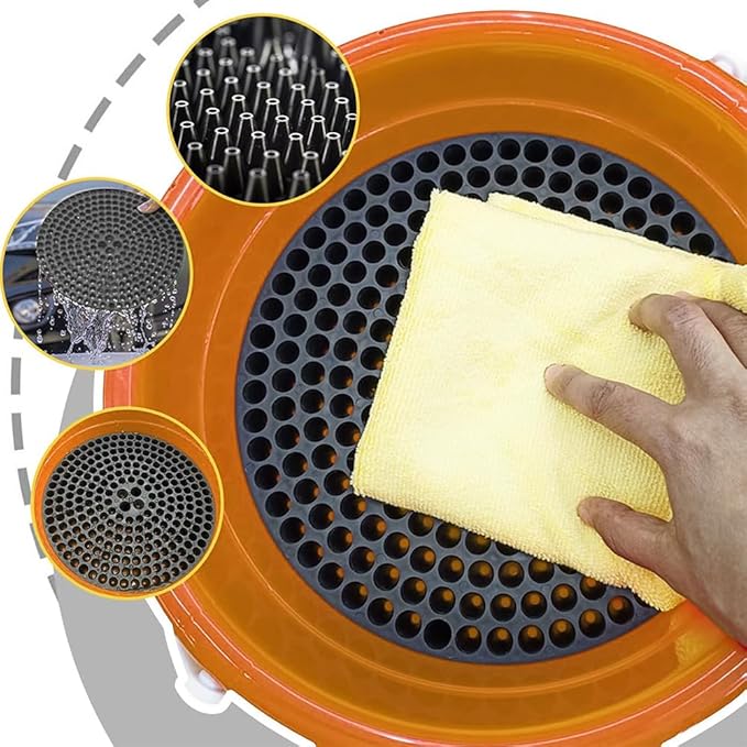 WASH&WHIPS Pit Stop Particle Interceptor for Car Wash - Innovative Interceptor Funnel Technology Separates Abrasive Dirt & Debris from Wash Water, Black 2 (Pack)