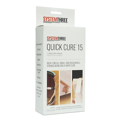 System Three Quick Cure 15 Epoxy Adhesive, 1 Pt Bottle Kit, Amber