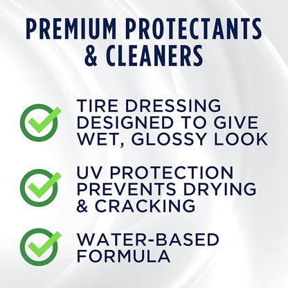 303 Products High Gloss Tire Shine And Protectant - Long Lasting, Water Based Formula - Lasts For Weeks - No Harmful Silicones - Lasts Weeks Not Days, 16 fl. oz. (30395CSR) Packaging May Vary