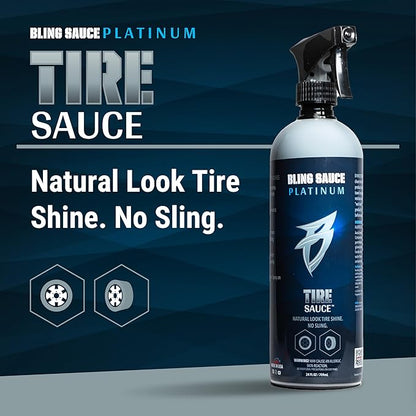Bling Sauce Wheel Clean Automotive Bundle, Includes Tire Sauce and Wheel Sauce