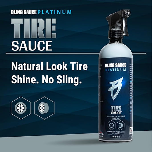 Bling Sauce Wheel Clean Automotive Bundle, Includes Tire Sauce and Wheel Sauce