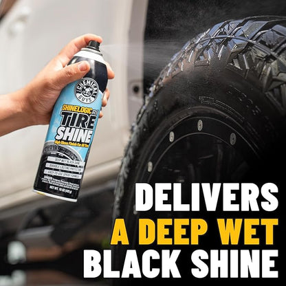 Chemical Guys ShineLogic Tire Shine Safe for Cars, Trucks, Motorcycles, RVs & More, Includes WonderWave Applicator Kit, 20 fl oz, 2 Pack