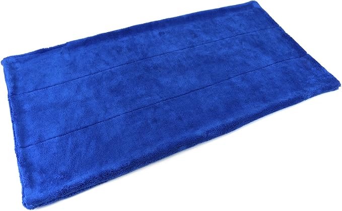 Autofiber [Motherfluffer XL+] Huge Soft and Plush Car Drying Towel 20"x40" (Blue)