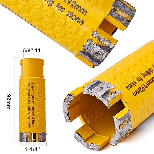 OSTEK 1-1/4'' Diamond Electroplated Dot Protection Diamond Core Drill Bits for Stone Granite