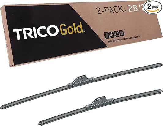 TRICO Gold™ (18-2820) 28 & 20 Inch Pack of 2 Automotive Replacement Windshield Wiper Blades for My Car Premium All Weather Beam Blade for Select Vehicle Models