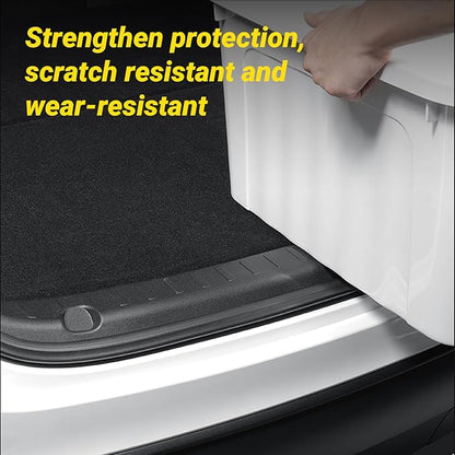PUOENI 2025 2026 Model Y Juniper Rear Bumper Guard 1 PCS Anti-Scratch TPE Rear Trunk Door Sill Protector for Refresh Model Y Juniper Internal Accessories