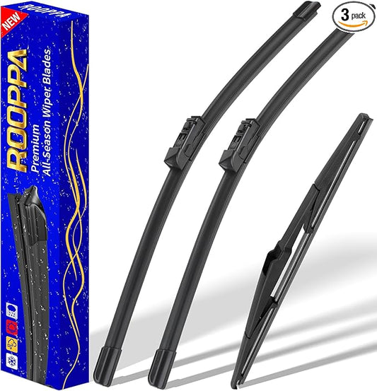 3 wipers Replacement for 2016-2021 2022 2023 Toyota CHR, Windshield Wiper Blades Original Equipment Replacement - 26"/16"/14" (Set of 3)