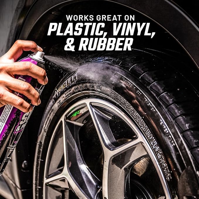Slick Products Multi-Surface Shine & Protectant Spray, Renew Vinyl, Plastic, Rubber, Trim, Car, Truck, Motorcycle, Dirt Bike – UV Protection, No Drip Formula, 17.35 fl oz (6-Pack)