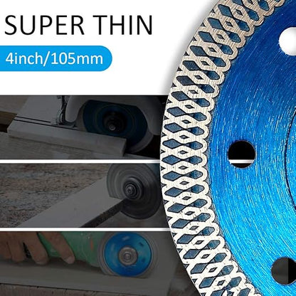 ZERICHIVE 5Pcs/Lot Super Thin 4" Tile Diamond Blade Porcelain Saw Blade for Cutting Porcelain Tile Granite Marbles