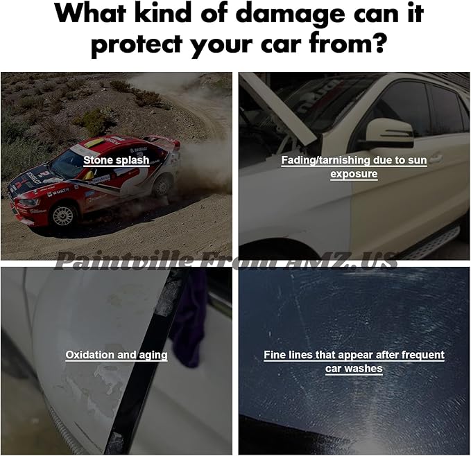 Paintville for Tesla Model Y 2020-2024 TPU PPF HD Clear Paint Protective Film Custom Fit Anti Scratch Self Healing Shield Guard Tesla Finishing Accessories for Headlight Fog Light