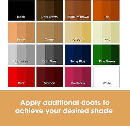 Furniture Clinic Leather Easy Restoration Kit | with Leather Recoloring Balm, Cleaner, Sponge, and Cloth | Leather Repair Kit for Scratched and Faded Furniture (Beige)