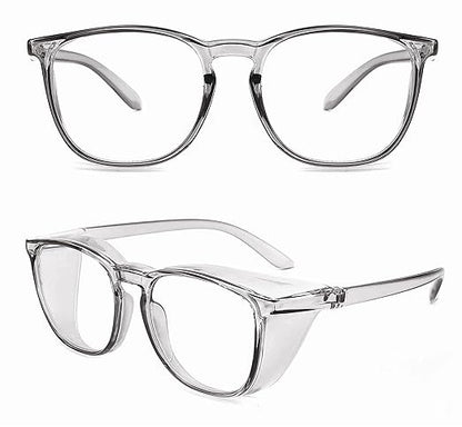 Alsenor Safety Glasses Anti Fog Goggles Protective Eyewear Blue Light Blocking Anti Dust UV Protection Glasses For Men Women (Grey)