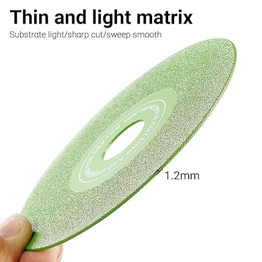 LOZLIN 3PCS 4.5"(115 * 22.23mm) Diamond Grinding & Cutting Discs - Flat Angle Grinder Blades with 7/8" Arbor for Marble/Quartz/Ceramic/Glass