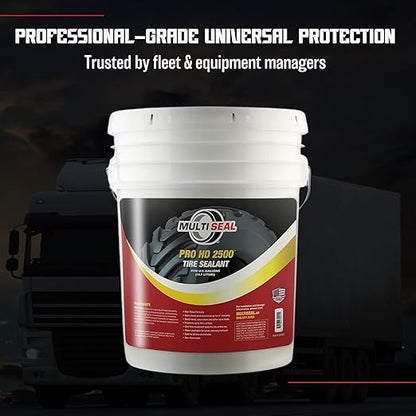 MULTI SEAL PRO HD 2500 - Our Workhorse Industrial Grade Tire Sealant Designed for Heavy Industrial and Agricultural Use, 5-Gallon Pail