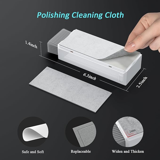 Edglete Car Screen Cleaner Spray and Wipe, Car Interior Cleaner Detailing Kit Screen Cleaning Tool for Touchscreen Display Dashboard, Car Detailing Brush for Tesla Jeep BMW Honda Benz Chevy