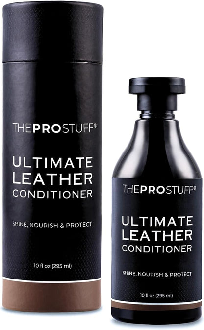 The Pro Stuff® Ultimate Car Leather Conditioner & Repair Treatment | Shine & Protect | Easy Apply, No-Residue Clear Formula | Leather Care for Car, Couch, Glove, Jacket, Purse, Shoe, Furniture