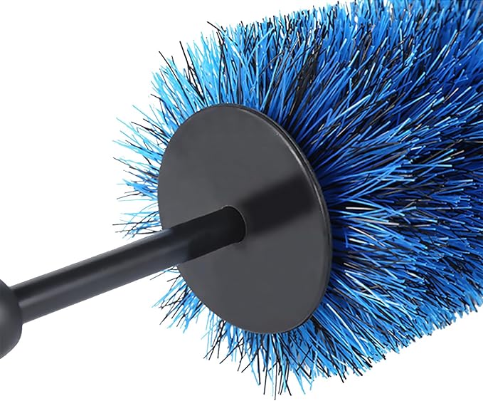 Mr. Detroit - Wheel Barrel Brush with Soft Durable Scratch-Free Bristles, Rim Brush, Wheel Cleaning Tool for Cars, Trucks, SUVs, Boats