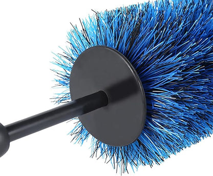 Mr. Detroit - Wheel Barrel Brush with Soft Durable Scratch-Free Bristles, Rim Brush, Wheel Cleaning Tool for Cars, Trucks, SUVs, Boats