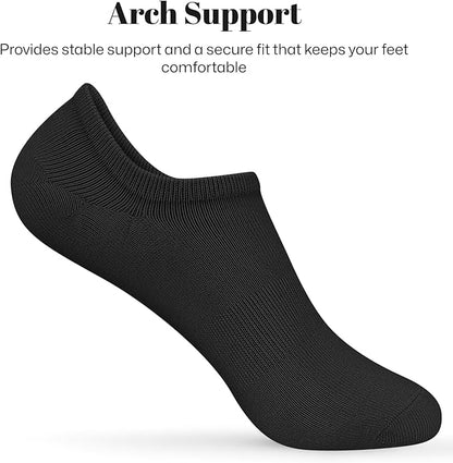 wernies No Show Socks Women Low Socks Non Slip Flat Boat Line 4/8 Pairs