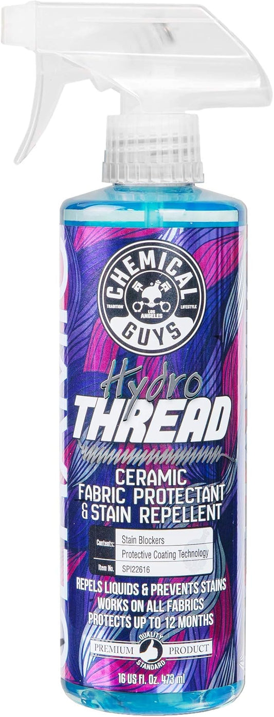 Chemical Guys SPI22616 HydroThread Ceramic Fabric Protectant & Stain Repellent (Works on Fabric, Carpet & Upholstery), 16 oz.