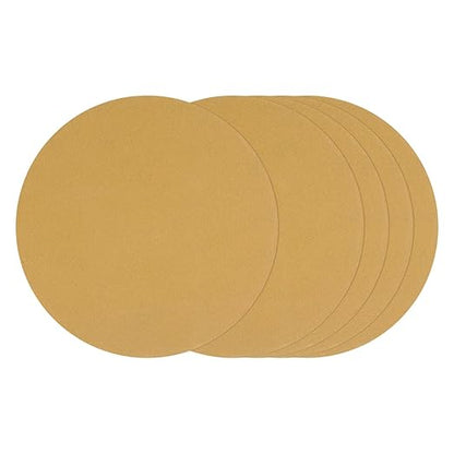 Kozelo 10 Pcs Sanding Discs 8-7/8 Inch 180 Grit Hook and Loop Random Orbital Sandpapers Suitable for Drywall Sander Wood Metal Furniture, Yellow