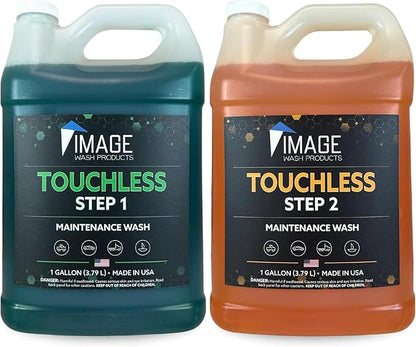 Image Wash Products® Touchless Car Wash Soap Without Foam Cannon | No Scrub Truck & RV Wash | Heavy Duty Car Soap | Step 1 & 2 Touchless Wash System