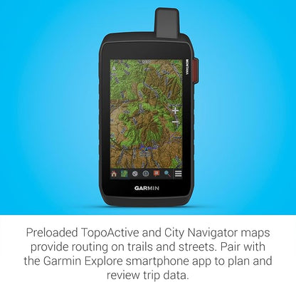 Garmin Montana® 760i, Rugged GPS Handheld Navigator with Built-in inReach® Technology for SOS and 2-way Texts in Remote Areas, 5” Touchscreen, 8MP Camera, Satellite Imagery and Maps for Road or Trails