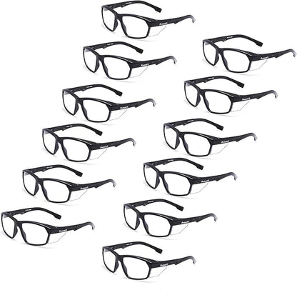 ProtectX Classic Safety Glasses, Anti-Fog Scratch Resistant Lenses, Protective Eyewear for Work, Indoor/Outdoor, ANSI Z87.1