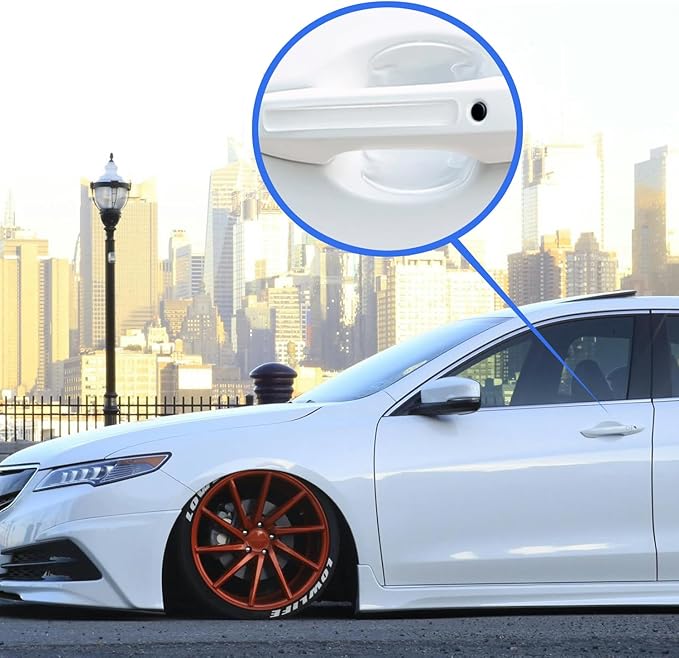 8 Pcs Car Door Handle Protector Sticker, Universal Car Door Handle Protectors for Vehicles Anti-Scratches Guard Stickers Auto Door Handle Protective Film (Transparent)