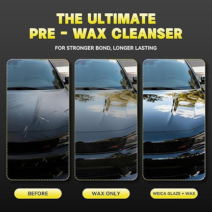 2-Step Polishing Kit, 32oz - Medium Cut Polish & Ultra Fine Glaze for Swirl Removal & Mirror Shine - Perfect Paint Correction & Finishing System - Safe for All Car Paint - Use with DA Polisher