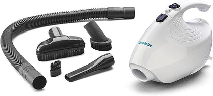 Simplicity Vacuums Flash Mini Handheld Vacuum with Attachments, Powerful Corded Hand Vacuum for Craft and Sewing Projects, Small Vacuum for Car Detailing, F1