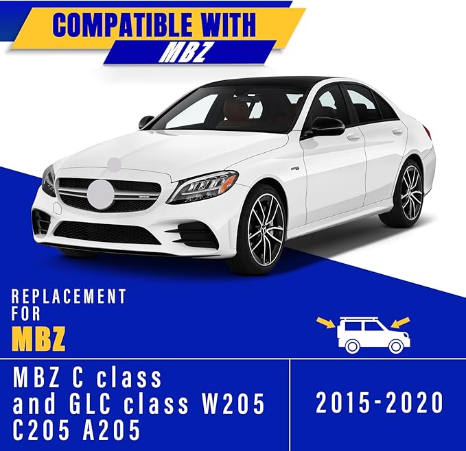 2 wipers Replacement for 2015-2020 MBZ C class and GLC class W205 C205 A205, Windshield Wiper Blades Original Equipment Replacement - 22"/22" (Set of 2)