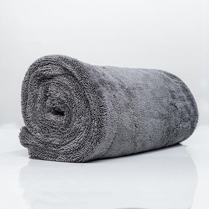 Pittstop Drying Microfiber Towel Large 24x35 Inch 1400 GSM, Edgeless Scratch-Free, Twisted Loop, Super Absorbent, Professional Grade Material, Heavy-Duty, Soft Durable, Car Drying Towel,